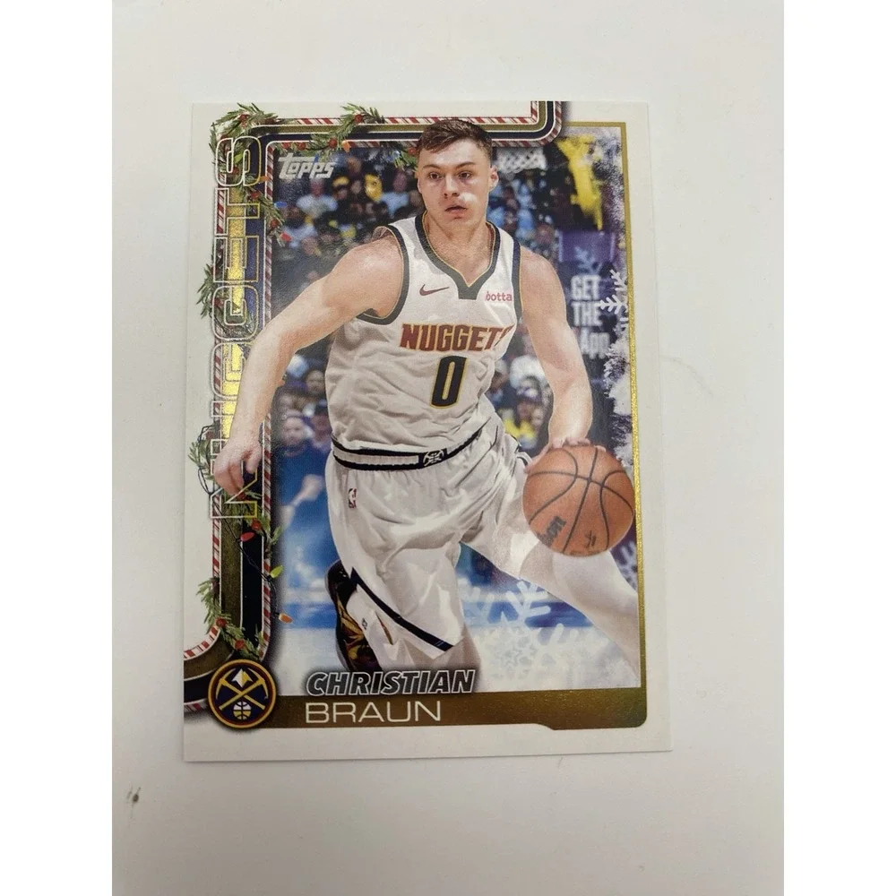 2024-25 Topps Holiday Nuggets Lot Jokic Silver Glitter Braun Watson‎